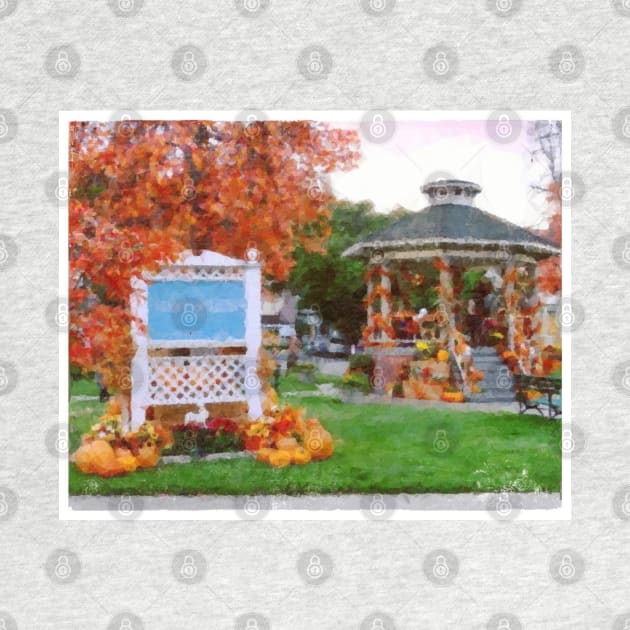 Gazebo - Town Square - Autumn by Fenay-Designs